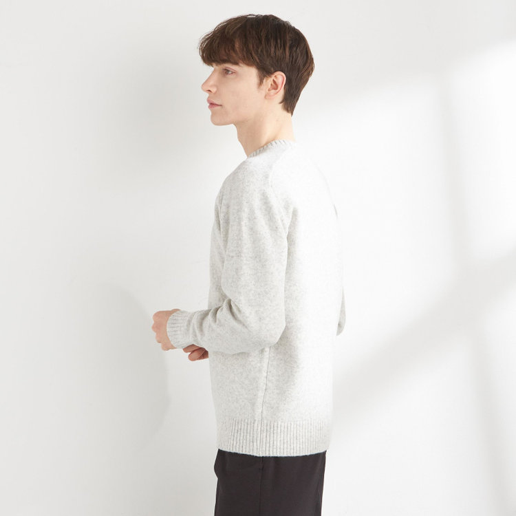 ソノタ 【発送在庫あり】【RBC】【秋冬】天竺編みクルーネックニットセーター/グレー グレー淡色