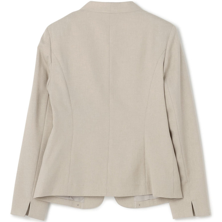 シルバーライン 【SL】【年間】ノーカラージャケット/ベージュ/ウォッシャブル 茶淡色