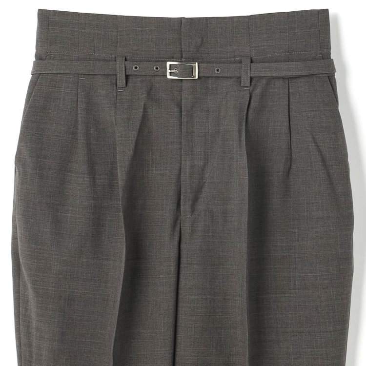 シルバーライン 【RELAX TAPERED】【年間】ノーカラー 2釦1掛け/ダブルパンツスーツ/グレー/ウエスト内側アジャスター/ウォッシャブル/Naturemier/※パンツ裾上げ済仕様 グレー濃色