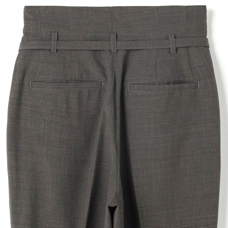 シルバーライン 【RELAX TAPERED】【年間】ノーカラー 2釦1掛け/ダブルパンツスーツ/グレー/ウエスト内側アジャスター/ウォッシャブル/Naturemier/※パンツ裾上げ済仕様 グレー濃色