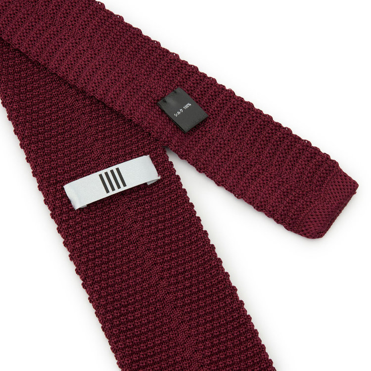 シルバーライン 【SILVER LINE】シルクニットネクタイ 7.0cm幅/ワイン その他