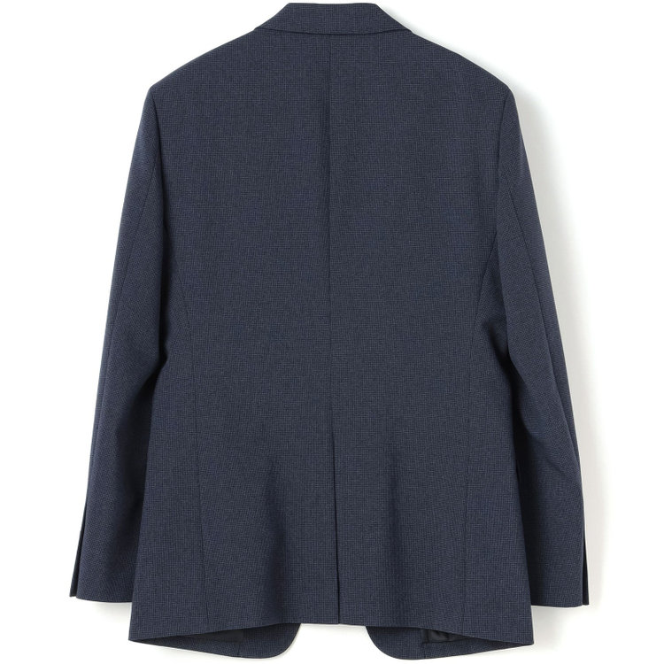 ブラックライン 【SLIM TAPERED_2】【春夏】2釦シングルスーツ 0タック/ネイビー&ブラック×ハウンドトゥース/ウエストシャーリング/4S SUSTAINABILITY&ECOLOGY FABRIC/※パンツ裾上げ済仕様 青中間