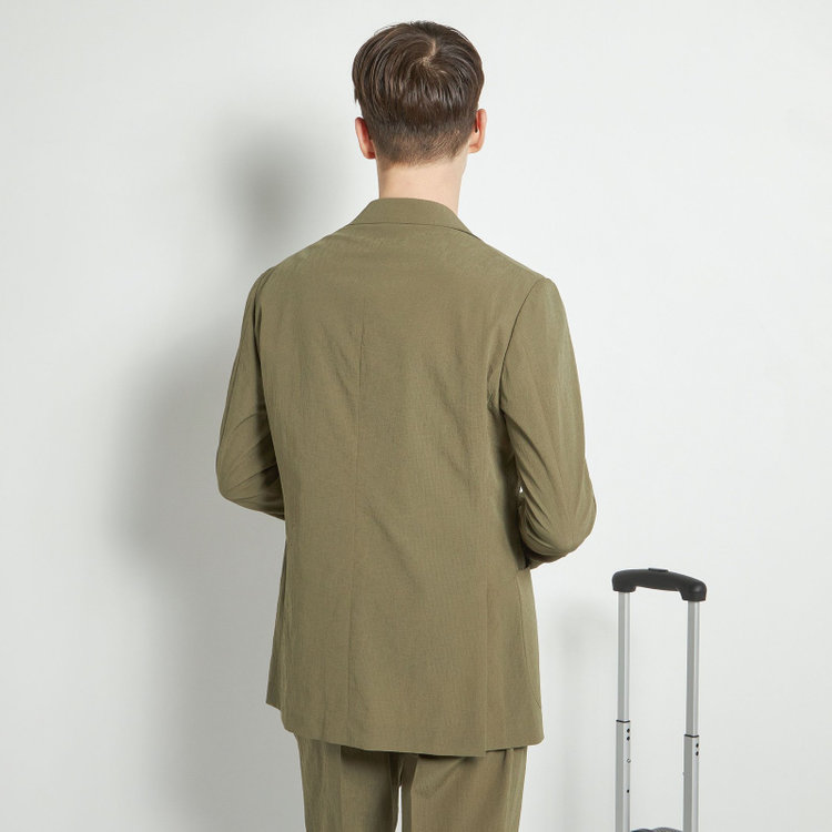 シルバーライン 【RBC】【春夏】3釦段返りシングルジャケット/カーキ/パッチポケット/4S AIR 緑中間
