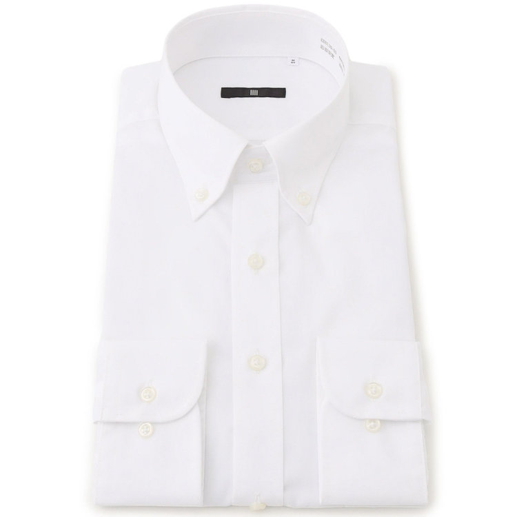 ブラックライン 【BLACK LINE】【形態安定】ボタンダウンワイシャツ/ホワイト 白