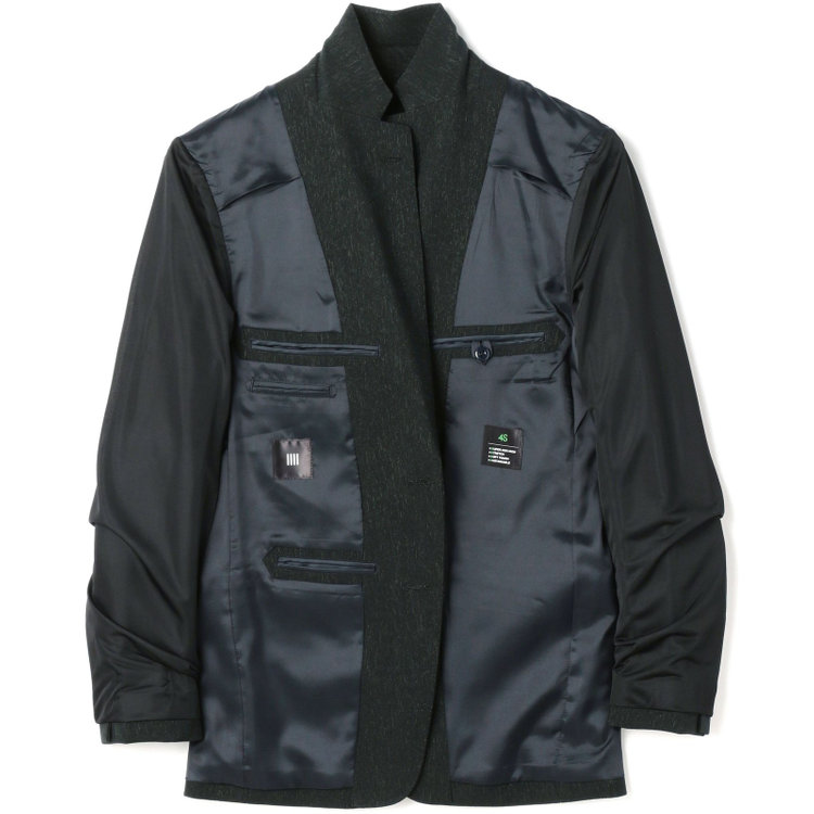 ブラックライン 【SLIM TAPERED_2】【秋冬】2釦シングルスリーピーススーツ 0タック/グリーン/ウエストシャーリング/4S SUSTAINABILITY&ECOLOGY FABRIC/※パンツ裾上げ済仕様 緑濃色