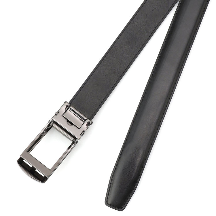 シルバーライン 【フリーアジャスト仕様/5mm間隔/32段階】バックルベルト 2.9cm幅/ブラック(ウエスト94cmまで対応) 黒