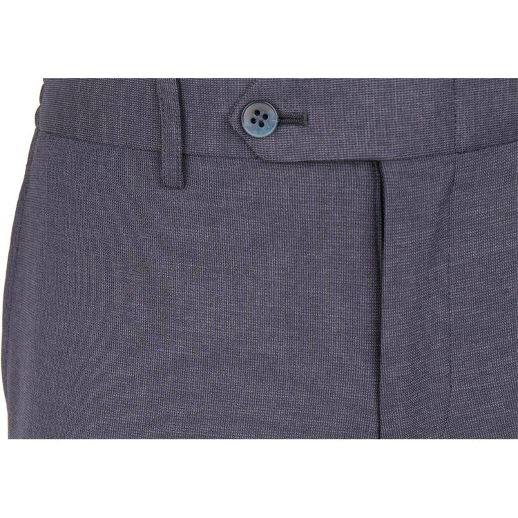 スーツセレクト 【SLIM TAPERED】【春夏】0タックテーパードパンツ/ネイビー/ウエストシャーリング/ウォッシャブル/4S ネイビー系(紺)