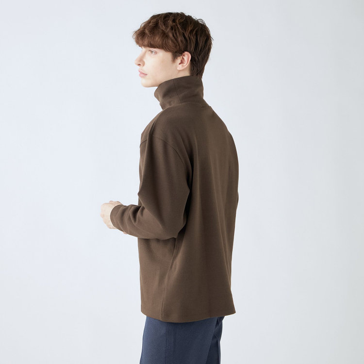 スーツセレクト 【発送在庫あり】【RBC】【秋冬】オフタートルネックニット/ブラウン 茶濃色