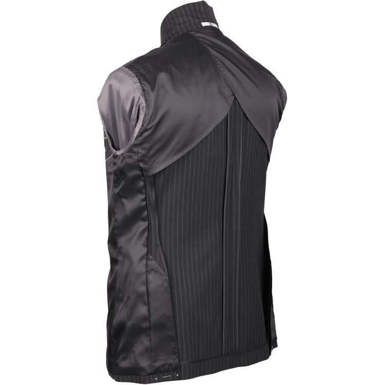 スーツセレクト 【CLASSICO TAPERED】【春夏】スペアパンツ付き/2釦シングルスーツ 1タック/グレー×ストライプ/ウォッシャブル グレー系(灰)