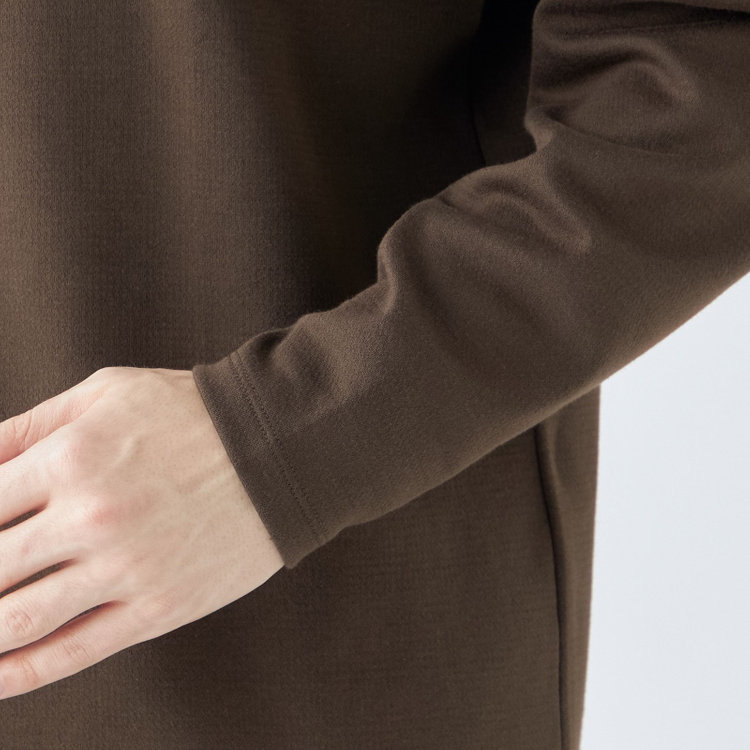 スーツセレクト 【発送在庫あり】【RBC】【秋冬】オフタートルネックニット/ブラウン 茶濃色