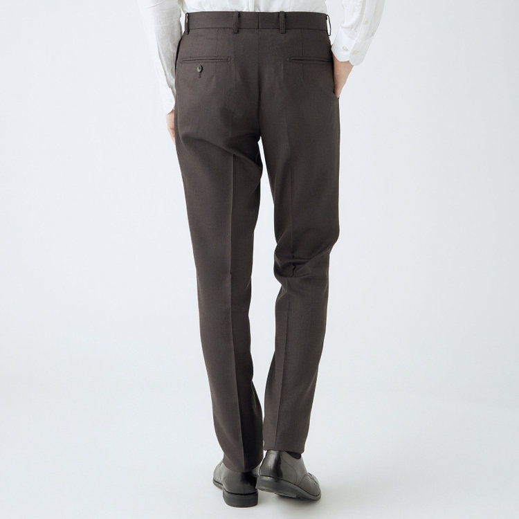 シルバーライン 【CLASSICO TAPERED】【秋冬】2釦シングルスーツ 1タック/ブラウン/super extra fine merino wool Raymond/※裾上げ必要 茶中間