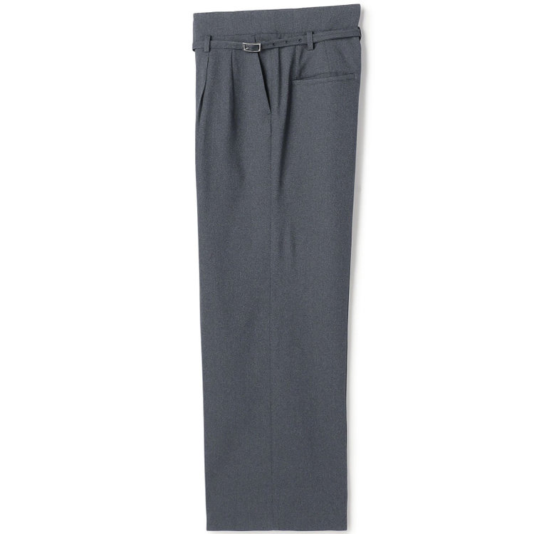 シルバーライン 【SILVER LINE】【秋冬】6釦2掛けダブルワイドパンツスーツ/グレー/ウエスト内側アジャスター/ウォッシャブル/4S SUSTAINABILITY&ECOLOGY FABRIC/※裾上げ済み仕様 グレー濃色