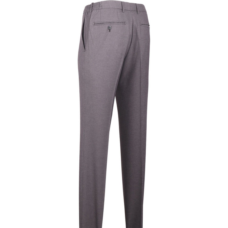 スーツセレクト 【SLIM TAPERED】【春夏】0タックテーパードパンツ/グレー/ウエストシャーリング/ウォッシャブル/4S グレー系(灰)