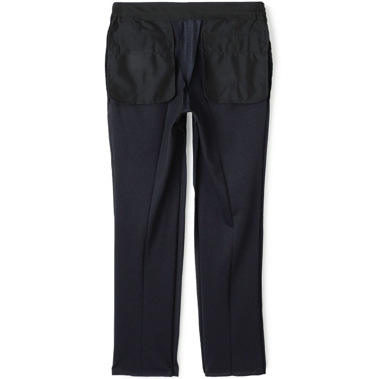 シルバーライン 【CLASSICO TAPERED】【春夏】1タックテーパードパンツ/ネイビー/ウエストシャーリング仕様/4S SUSTAINABILITY&ECOLOGY FABRIC/※裾直し必要 紺濃色