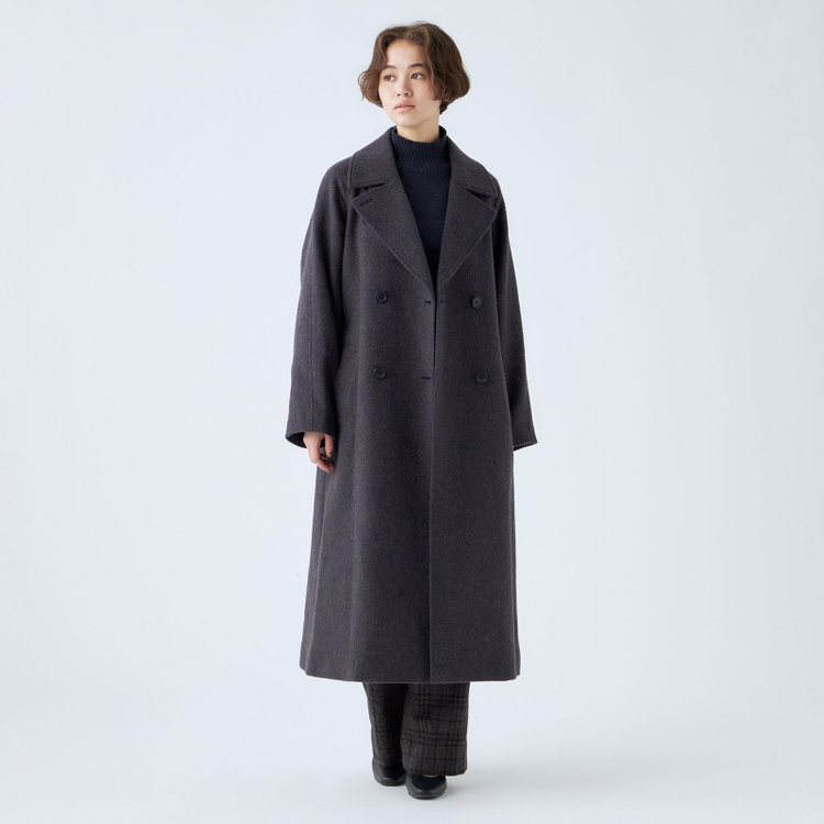 シルバーライン  【SL】【秋冬】ハイネック ニットセーター/ネイビー 紺中間