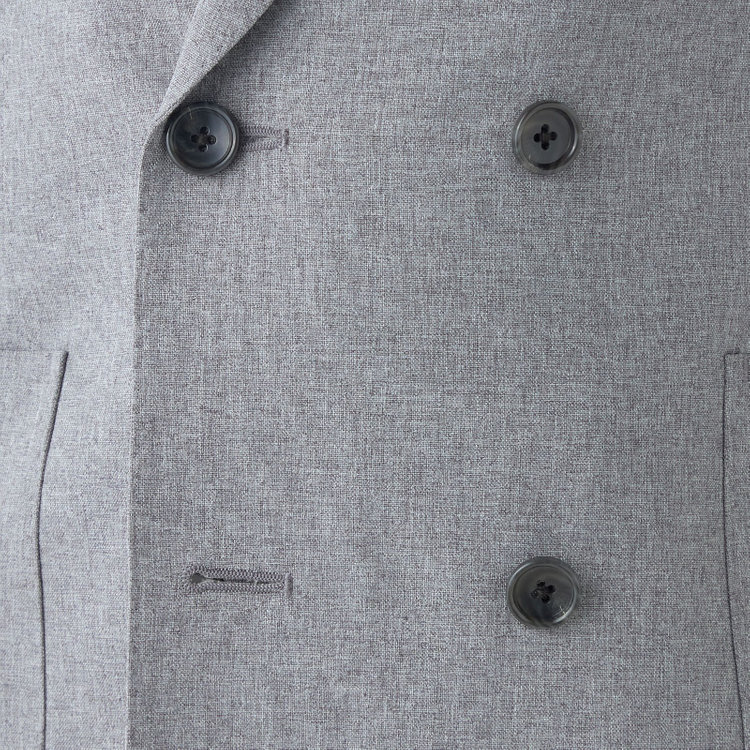 シルバーライン 【RBC】【春夏】6釦2掛けダブルジャケット/グレー/パッチポケット/4S SUSTAINABILITY&ECOLOGY FABRIC グレー淡色