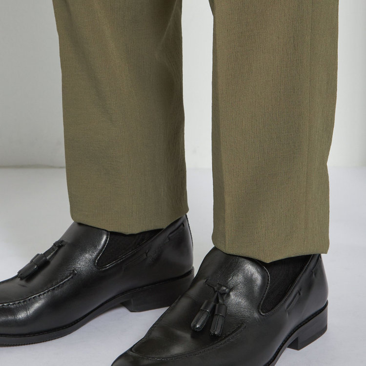 シルバーライン 【RBC】【春夏】2タックパンツ/カーキ/ウエストシャーリング仕様/4S AIR/※裾上げ必要 緑中間