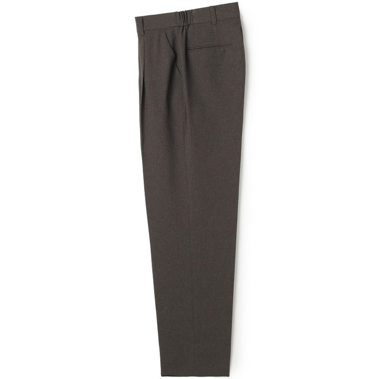 シルバーライン 【RELAX TAPERED 2】【春夏】 1釦パンツスーツ/ブラウン×シアサッカー/ウォッシャブル/※パンツ裾上げ済仕様 茶中間