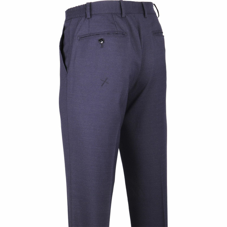 スーツセレクト 【WEB限定/OUTLET】【SLIM TAPERED_2】【秋冬】2釦シングルスーツ 0タック/ネイビー×ソリッド/NEW ZEALAND WOOL MIX/4S ネイビー系(紺)