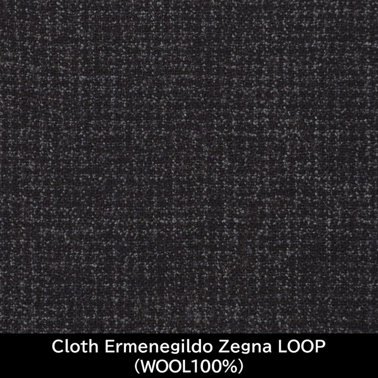 スーツセレクト 【国内縫製】【MEN'S】【パターンオーダー】【CLASSICO TAPERED W】【秋冬】スーツ/ブルー/Cloth Ermenegildo Zegna LOOP(WOOL100%) ブルー系(青)