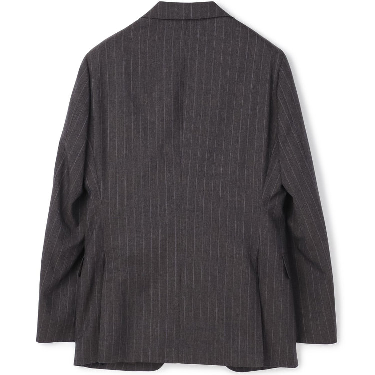 シルバーライン 【CLASSICO TAPERED】【秋冬】2釦シングルスーツ 1タック/ブラウン×ストライプ/REDA ACTIVE/NEW ZEALAND MERINO/SHOWER CLEAN/※裾上げ必要 茶濃色