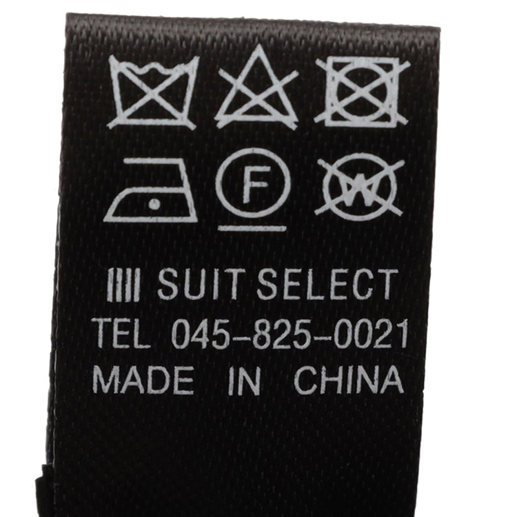 シルバーライン シルクポケットチーフ/ブラック×ベージュウエーブ 黒