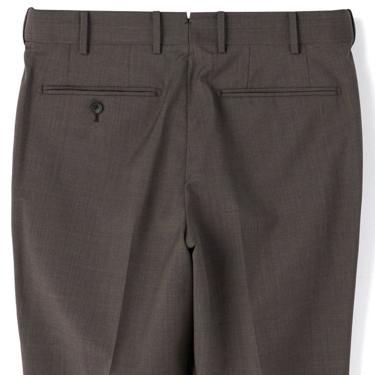 シルバーライン 【CLASSICO TAPERED】【春夏】2釦ピークドラペルスーツ 2タック/ブラウン/MARZOTTO/※裾上げ必要 茶濃色
