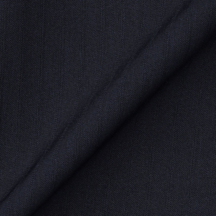 SUIT SELECT　アウトレット 【WEB限定/OUTLET/汚れ・キズ等有】【SLIM TAPERED_2】【年間】2釦シングルテーパードパンツスーツ 0タック/ネイビー×シャドーストライプ/ウエストシャーリング/4S/※パンツ裾上げ済仕様※ステッチほつれ 紺中間