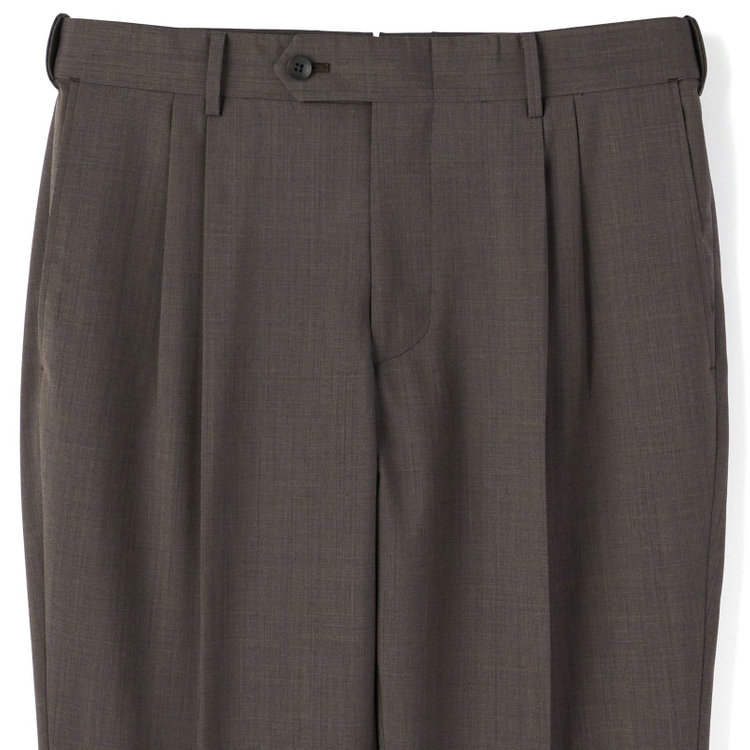 シルバーライン 【CLASSICO TAPERED】【春夏】2釦ピークドラペルスーツ 2タック/ブラウン/MARZOTTO/※裾上げ必要 茶濃色