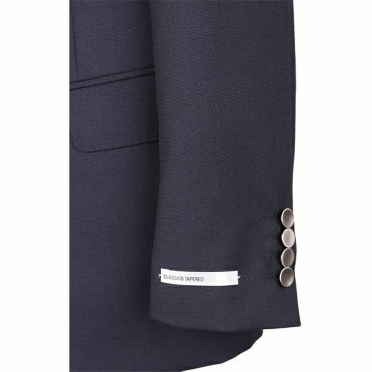 スーツセレクト 【WEB限定/OUTLET】【CLASSICO TAPERED】【年間】ウールブレンド2釦ジャケット/ネイビー×ソリッド+メタル釦 ネイビー系(紺)