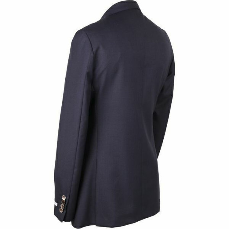 スーツセレクト 【WEB限定/OUTLET】【CLASSICO TAPERED】【年間】ウールブレンド2釦ジャケット/ネイビー×ソリッド+メタル釦 ネイビー系(紺)