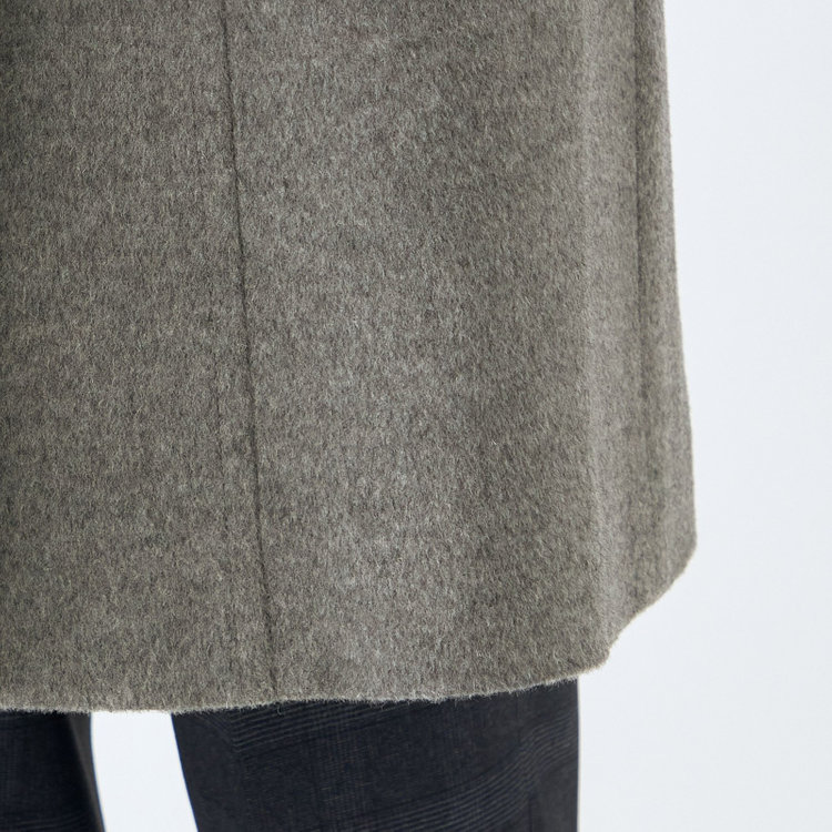 シルバーライン 【SL】ウールスタンドカラーベルテッドコート/グレー グレー中間