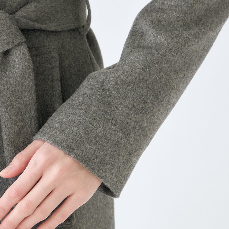 シルバーライン 【SL】ウールスタンドカラーベルテッドコート/グレー グレー中間