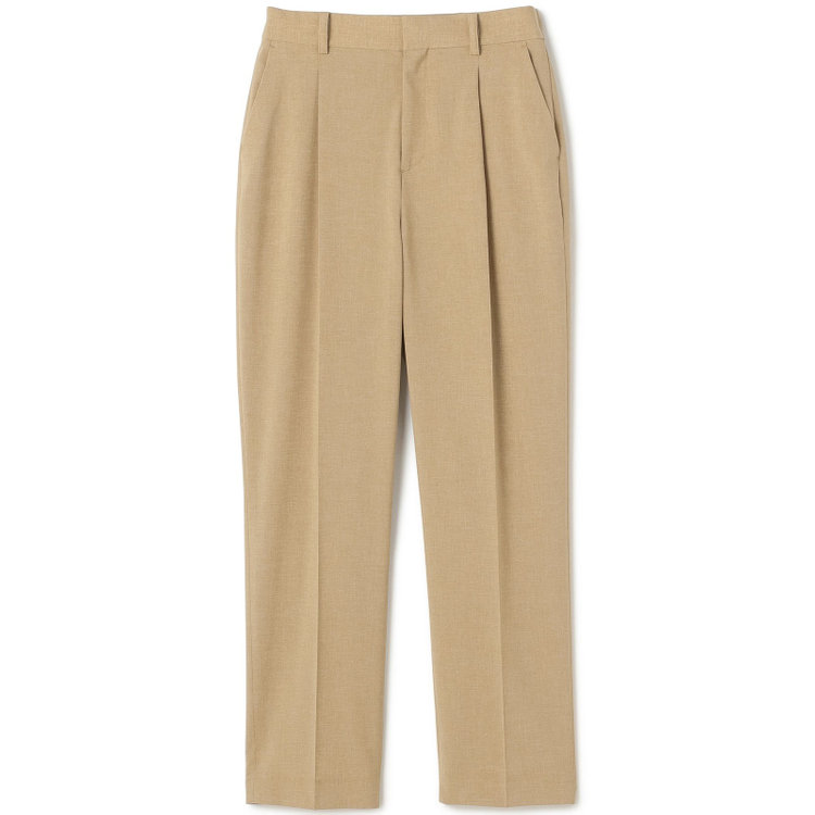 シルバーライン  【SL】【年間】センタープレスパンツ/ライトブラウン/ウォッシャブル/※裾上げ済仕様 茶淡色