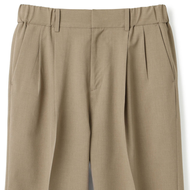 シルバーライン 【RELAX WIDE】【春夏】 2釦1掛けダブルジャケットワイドパンツスーツ/ベージュ/4S SUSTAINABILITY&ECOLOGY FABRIC/※パンツ裾上げ済仕様 グレー淡色