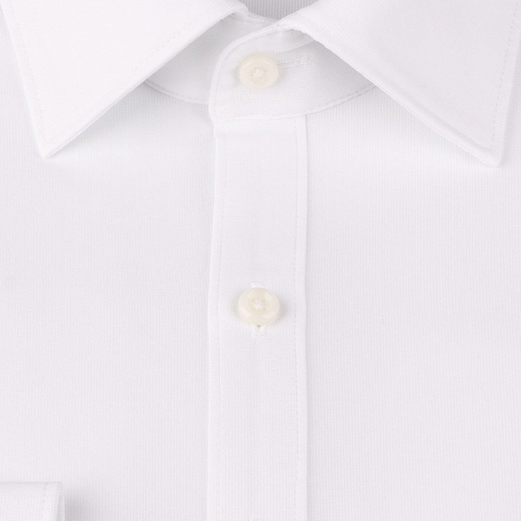 SUIT SELECT　アウトレット 【WEB限定/OUTLET/汚れ・変色・キズ等有】【SKINNY】ワイドカラーワイシャツ/ホワイト/「4S」スーパーノンアイロン・ストレッチ 白