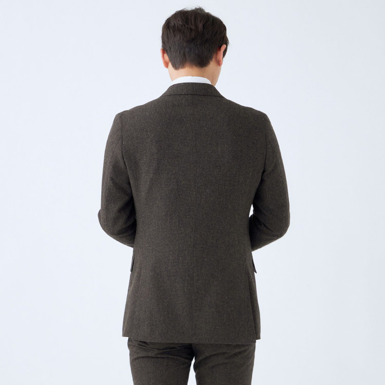 シルバーライン 【CLASSICO TAPERED】【秋冬】2釦シングルスーツ 1タック/カーキ/RE:NEWOOL/※裾上げ必要 黄淡色