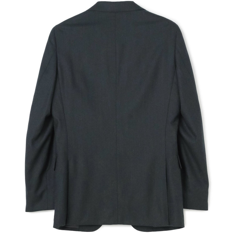 シルバーライン 【発送在庫あり】【CLASSICO TAPERED】【秋冬】2釦シングルスーツ 1タック/グリーン/Ermenegildo Zegna LOOP woven in italy/※裾上げ必要 緑濃色