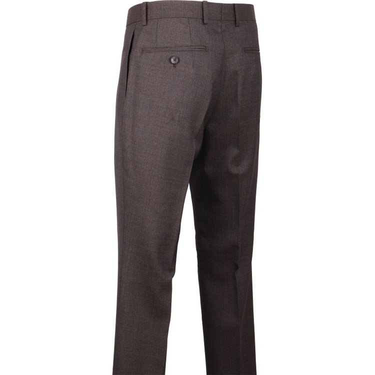 スーツセレクト 【発送在庫あり】【CLASSICO TAPERED】【春夏】2釦シングルスーツ 1タック/ダークブラウン/CANONICO 1663 fabric made in italy ブラウン系(茶)