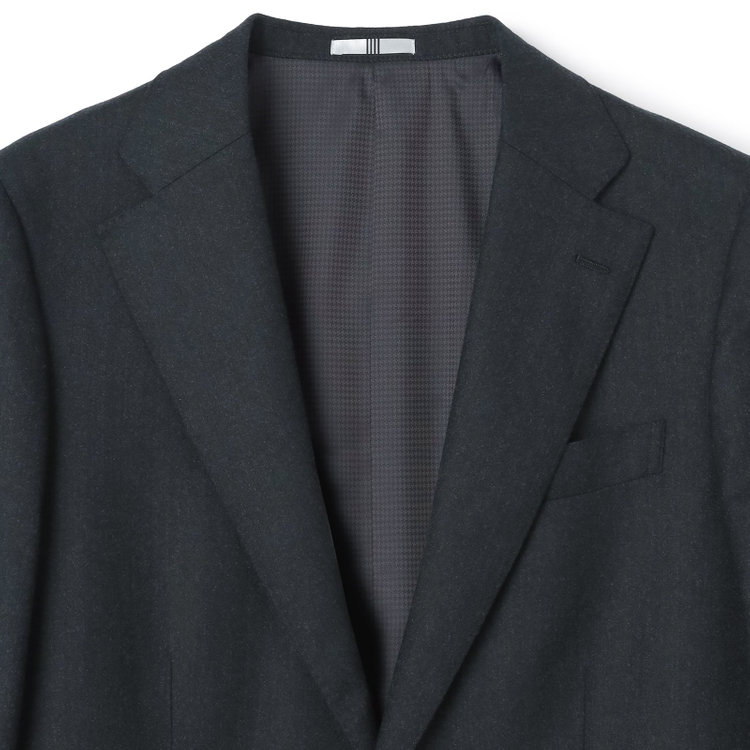 シルバーライン 【発送在庫あり】【CLASSICO TAPERED】【秋冬】2釦シングルスーツ 1タック/グリーン/Ermenegildo Zegna LOOP woven in italy/※裾上げ必要 緑濃色