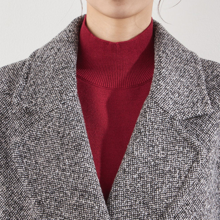 ブラックライン ダブルブレストロングチェスターコート/グレー グレー中間