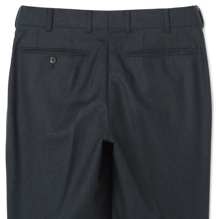 シルバーライン 【発送在庫あり】【CLASSICO TAPERED】【秋冬】2釦シングルスーツ 1タック/グリーン/Ermenegildo Zegna LOOP woven in italy/※裾上げ必要 緑濃色