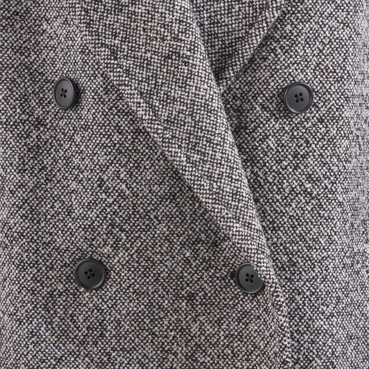 ブラックライン ダブルブレストロングチェスターコート/グレー グレー中間