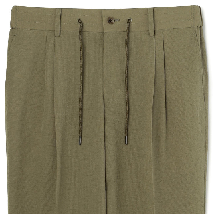 シルバーライン 【RBC】【春夏】2タックパンツ/カーキ/ウエストシャーリング仕様/4S AIR/※裾上げ必要 緑中間