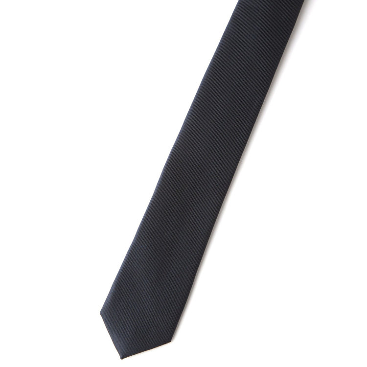 ブラックライン 【BLACK LINE】シルクブレンドソリッドネクタイ 7.5cm幅/ネイビー その他