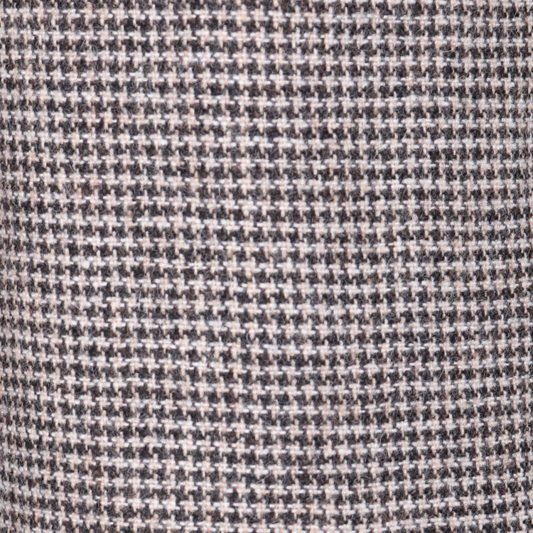 スーツセレクト 【発送在庫あり】【CLASSICO TAPERED】【秋冬】2釦シングルスーツ 1タック/ブラウン×ハウンドトゥース/RE:NEWOOL ブラウン系(茶)