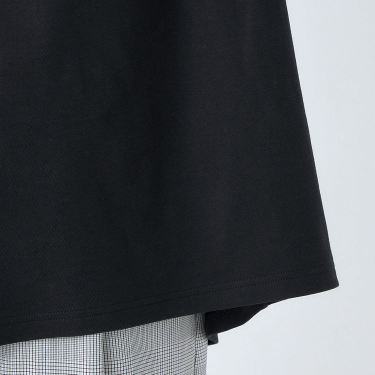 SUIT SELECT　アウトレット 【WEB限定/OUTLET/汚れ・キズ等有】 【SL/長袖】モックネック/バルーン袖/ブラック/「2WAYストレッチ」「ウォッシャブル可能」「汗じみ軽減」 黒