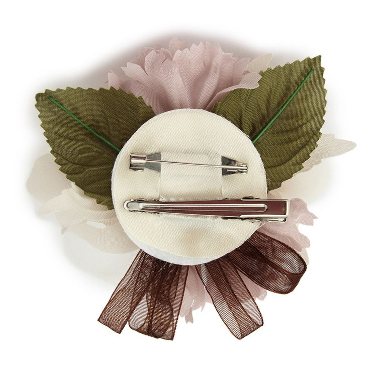 スーツセレクト コサージュ/ベージュ 茶淡色