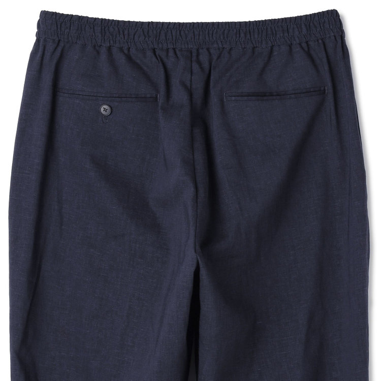 シルバーライン 【RBC】【春夏】オーバーサイズパンツ/ネイビー/ウエストシャーリング/ドローコード/裾上げ済仕様 紺中間