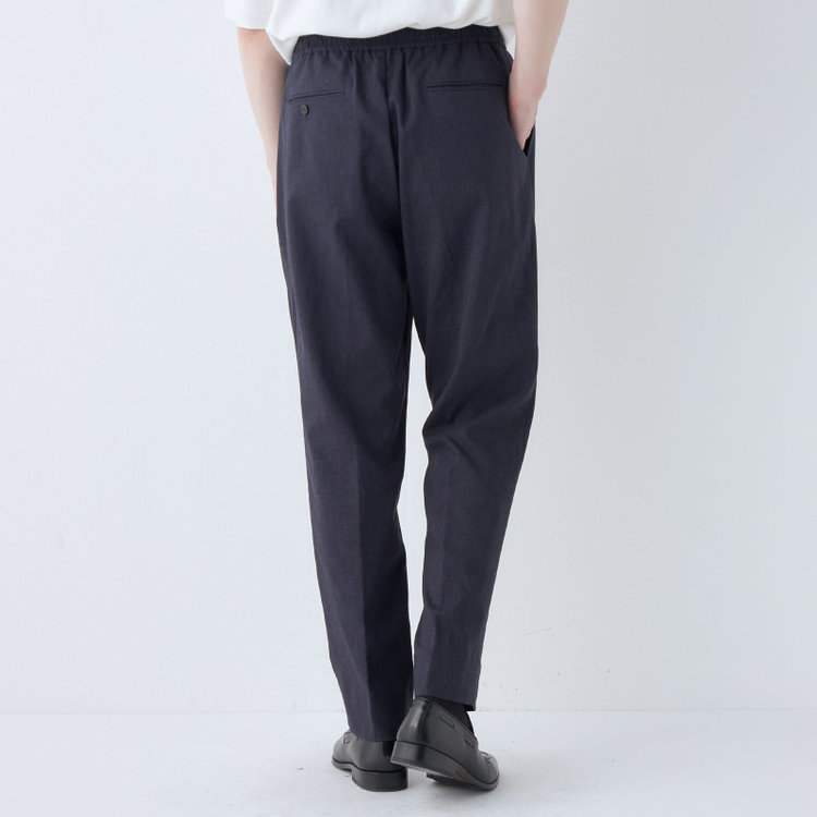 シルバーライン 【RBC】【春夏】オーバーサイズパンツ/ネイビー/ウエストシャーリング/ドローコード/裾上げ済仕様 紺中間